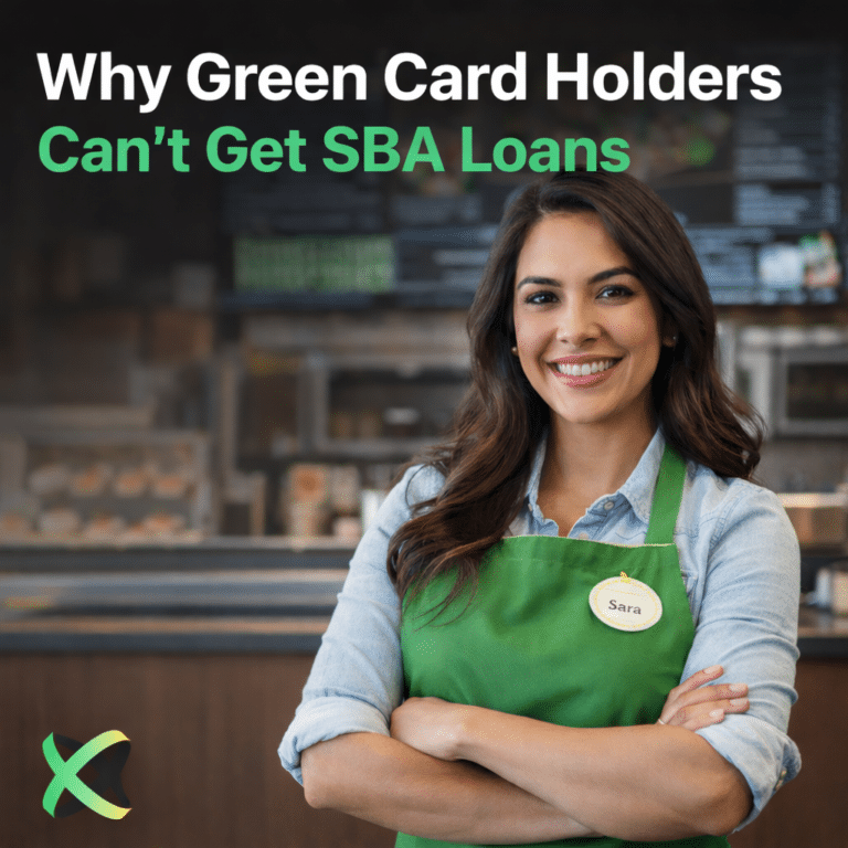 What SBA business loan options exist for Green Card holders in the U.S.?