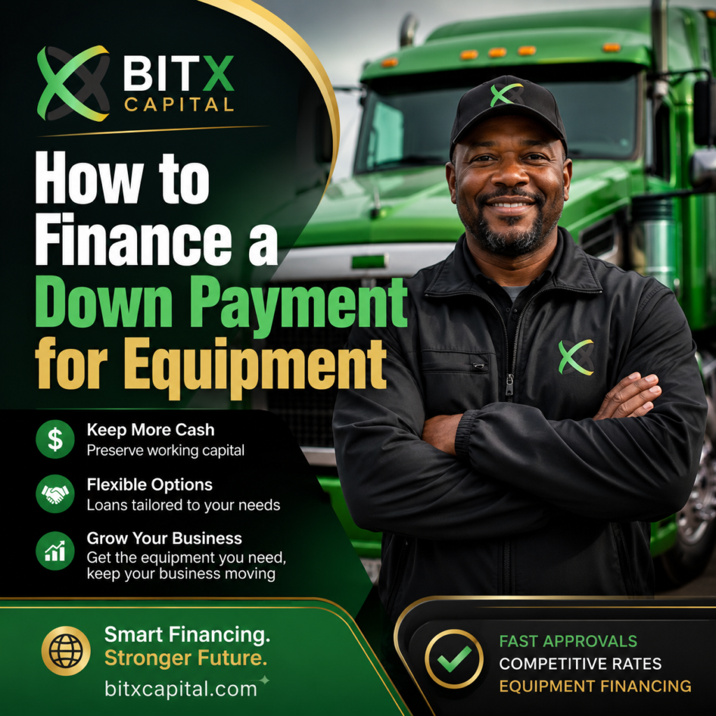 How to finance the down payment for equipment