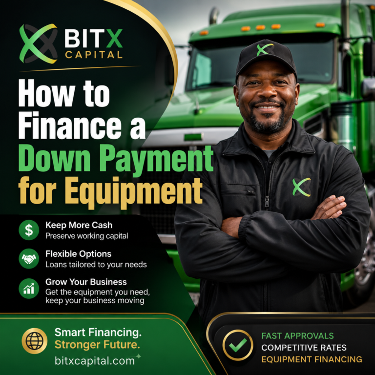 How to finance the down payment for equipment