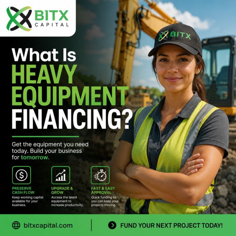 What is heavy equipment financing?