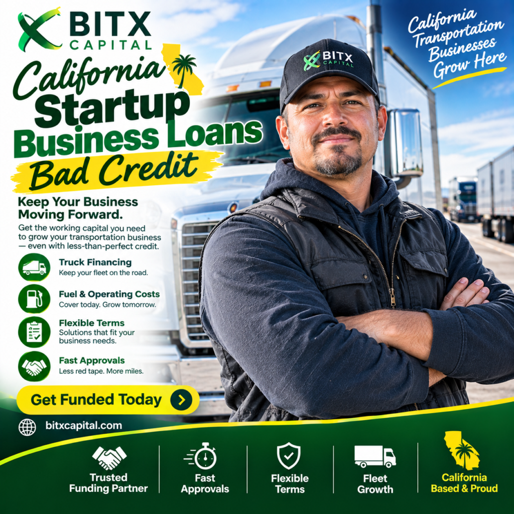 California Startup Business Loan With Bad Credit